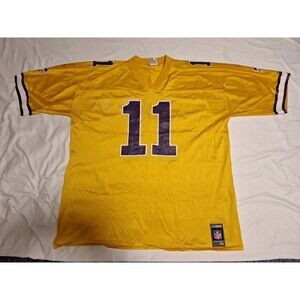 Vintage Daunte Culpepper #11 Minnesota Vikings NFL Reebok Authent Gold Jersey 2X